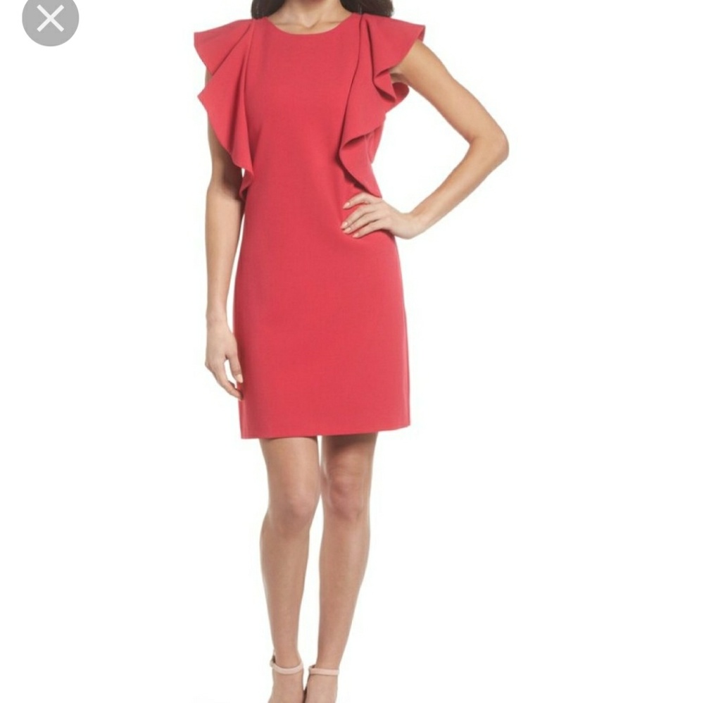 ♥️🌸Chelsea 28 Ruffle Shift dress